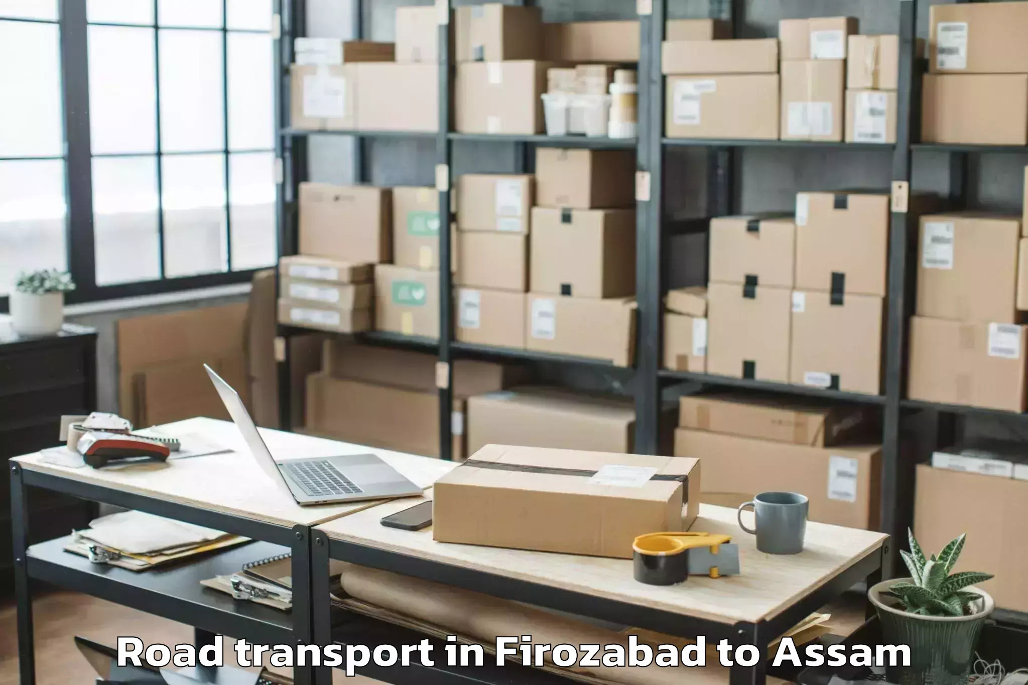 Book Firozabad to Bijni Pt Road Transport Online